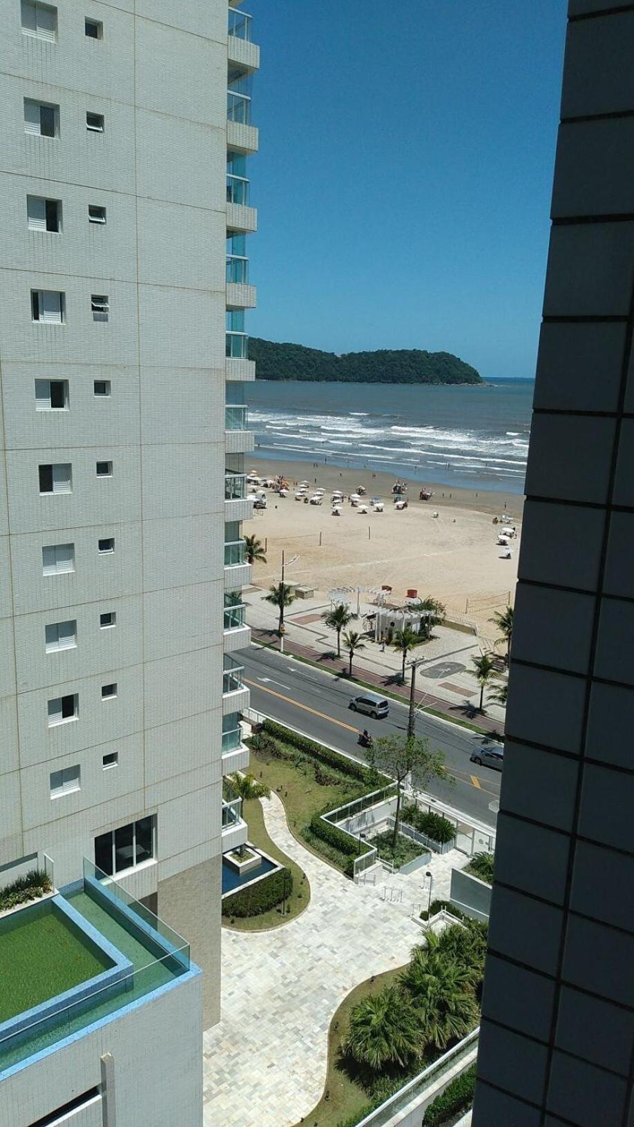 Apto Frente Pra Praia Boqueirao Pg Praia Grande  Esterno foto
